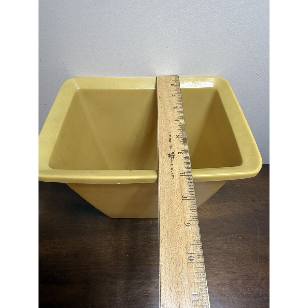Vtg Rubbermaid Bathroom Waste Trash Can Harvest Gold Daisies 2952 5 MCM 70’s - Picture 11 of 11